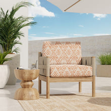 Load image into Gallery viewer, InsideOut Indoor Outdoor Performance Terracotta Red Off White Abstract Geometric Upholstery Fabric