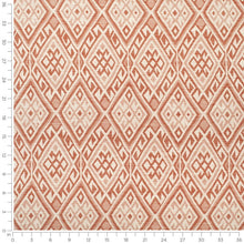 Load image into Gallery viewer, InsideOut Indoor Outdoor Performance Terracotta Red Off White Abstract Geometric Upholstery Fabric