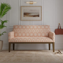 Load image into Gallery viewer, InsideOut Indoor Outdoor Performance Terracotta Red Off White Abstract Geometric Upholstery Fabric