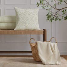 Load image into Gallery viewer, InsideOut Indoor Outdoor Performance Sage Green Abstract Geometric Upholstery Fabric