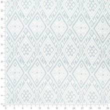 Load image into Gallery viewer, InsideOut Indoor Outdoor Performance Dusty Blue Cream Abstract Geometric Upholstery Fabric