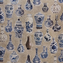 Load image into Gallery viewer, Asian Chinese Vase Drapery Upholstery Fabric / Ming RMIL16
