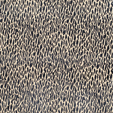Load image into Gallery viewer, Cream Navy Blue Animal Pattern Velvet Upholstery Fabric / Oxford