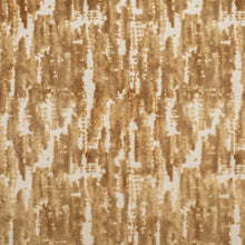 Load image into Gallery viewer, Beige Mustard Gold Ochre Distressed Abstract Cut Velvet Upholstery Fabric