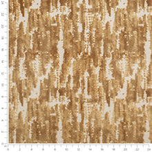 Load image into Gallery viewer, Beige Mustard Gold Ochre Distressed Abstract Cut Velvet Upholstery Fabric