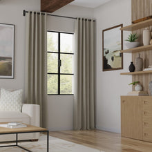 Load image into Gallery viewer, Sage Green Cream Small Scale Geometric Tweed Upholstery Fabric / Balsam