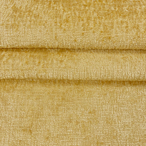 Gold Mustard Yellow Chenille Upholstery Fabric MGF