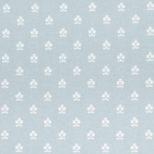 Load image into Gallery viewer, Blue White Floral Embroidered Drapery Fabric / Baby Blue