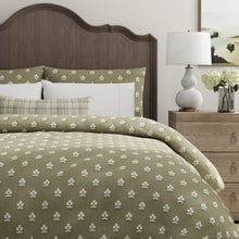 Load image into Gallery viewer, Seafoam Green Off White Damask Upholstery Fabric / Aloe