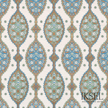 Load image into Gallery viewer, Schumacher Tokpaki Fabric RF202CR12 / Blue &amp; Green