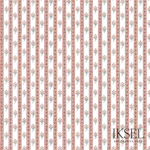 Schumacher Bouquet Stripe Fabric RF301CS01 / Original