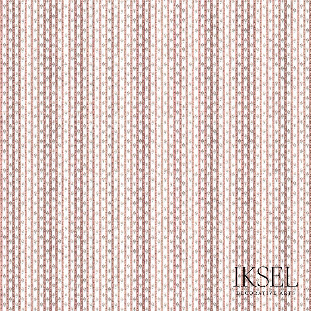 Schumacher Bouquet Stripe Fabric RF301CS01 / Original