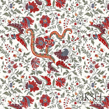 Load image into Gallery viewer, Schumacher Indienne Fabric RF306CR52 / Red