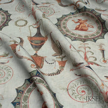 Load image into Gallery viewer, Schumacher Directoire Medallions Fabric RF410CS01 / Original