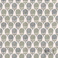 Load image into Gallery viewer, Schumacher Suzani Carnation Fabric RF501CR54 / Blues