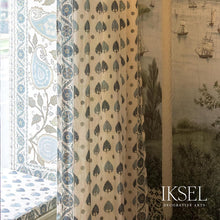 Load image into Gallery viewer, Schumacher Suzani Spades Fabric RF503CR54 / Blues
