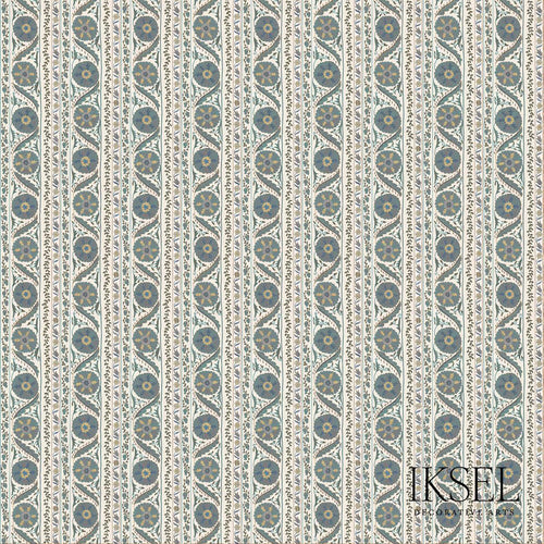 Schumacher Suzani Borders Fabric RF504CR54 / Blues