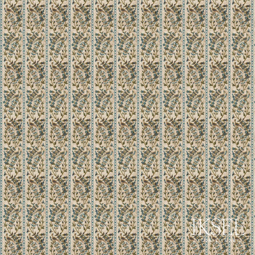 Schumacher Aleppo Stripe Fabric RF537CR58 / Blue