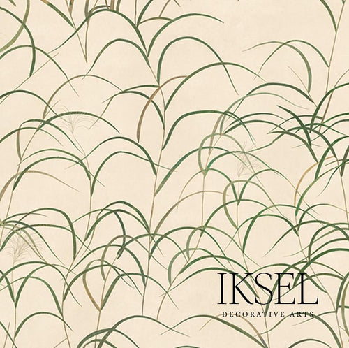Schumacher Japanese Grass Fabric RF611CS40 / Rice
