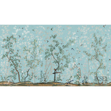 Load image into Gallery viewer, Schumacher Eastern Eden Fabric RF721CS71 / Turquoise