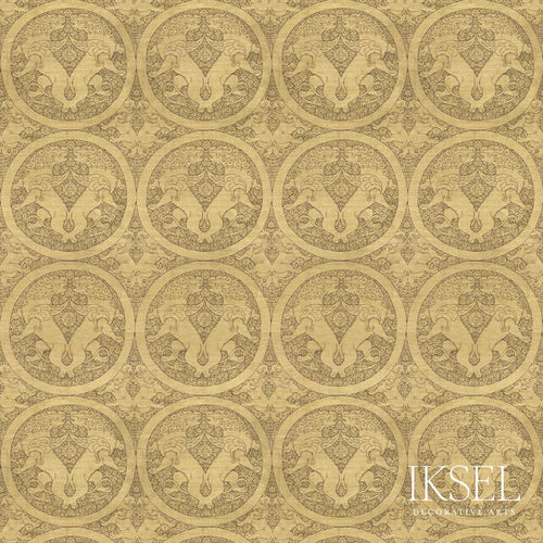 Schumacher Ogodei Lions Fabric RF902CS01 / Original