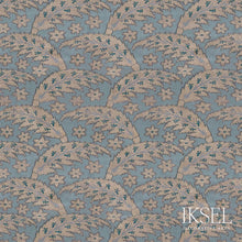 Load image into Gallery viewer, Schumacher Saz Leaves Fabric RF917CR51 / Nattier