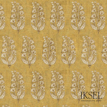 Load image into Gallery viewer, Schumacher Safavid Boteh Fabric RF927CR71 / Gold