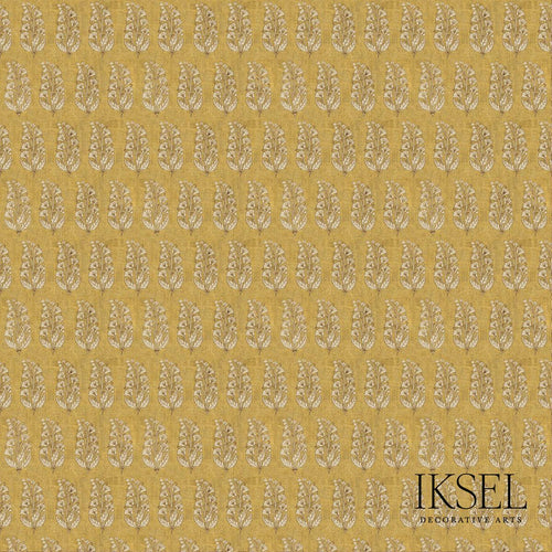 Schumacher Safavid Boteh Fabric RF927CR71 / Gold