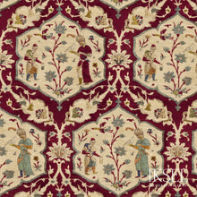 Load image into Gallery viewer, Schumacher Safavid Medallions Fabric RF932CS01 / Original