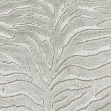 Load image into Gallery viewer, Beige Cream Animal Tiger Cut Velvet Upholstery Fabric MGF