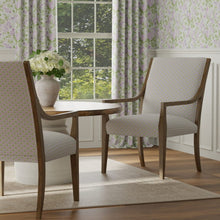Load image into Gallery viewer, Cotton Purple Blue Green Botanical Upholstery Drapery Fabric