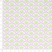 Load image into Gallery viewer, Cotton Purple Blue Green Botanical Upholstery Drapery Fabric