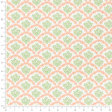 Load image into Gallery viewer, Cotton Coral Green Botanical Upholstery Drapery Fabric