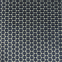 Load image into Gallery viewer, Navy Blue Cream Geometric Upholstery Fabric MGF