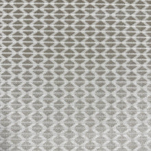 Load image into Gallery viewer, Tan Beige Cream Geometric Neutral Velvet Upholstery Fabric MGF
