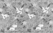 Load image into Gallery viewer, Cotton Red Mustard Teal Blue Asian Bird Upholstery Drapery Fabric MGF