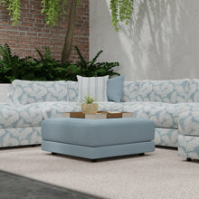 Load image into Gallery viewer, InsideOut Indoor Outdoor Performance Blue Cream Feather Fern Upholstery Fabric