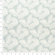Load image into Gallery viewer, InsideOut Indoor Outdoor Performance Blue Cream Feather Fern Upholstery Fabric