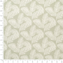 Load image into Gallery viewer, InsideOut Indoor Outdoor Performance Sage Green Cream Feather Fern Upholstery Fabric