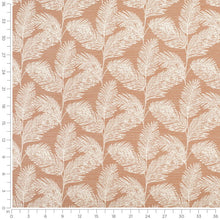 Load image into Gallery viewer, InsideOut Indoor Outdoor Performance Coral Cream feather Fern Upholstery Fabric