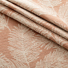 Load image into Gallery viewer, InsideOut Indoor Outdoor Performance Coral Cream feather Fern Upholstery Fabric