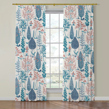 Load image into Gallery viewer, Set of Two Made to Order Schumacher Pandora Embroidery Side Drapery Panels