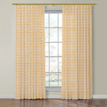 Load image into Gallery viewer, Set of Two Made to Order Schumacher Seed Hand Block Print Side Drapery Panels