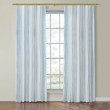 Load image into Gallery viewer, Set of Two Made to Order Schumacher Tracing Stripes Side Drapery Panel