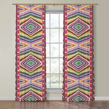 Load image into Gallery viewer, Set of Two Made to Order Schumacher Terence Ikat Side Drapery Panels