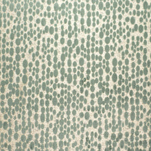 Load image into Gallery viewer, Silver Grey Seafoam Green Animal Pattern Abstract Cut Velvet Upholstery Fabric / Sage