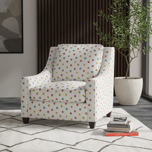 Load image into Gallery viewer, Ivory Red Orange Mustard Yellow Teal Green Embroidered Circle Drapery Fabric