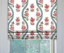 Load image into Gallery viewer, Thibaut Ribbon Floral Roman Shade