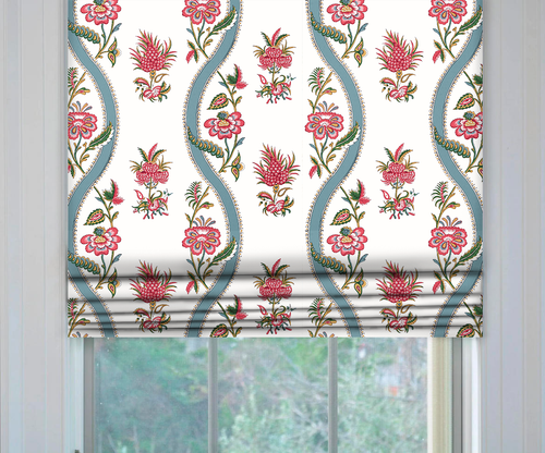 Thibaut Ribbon Floral Roman Shade