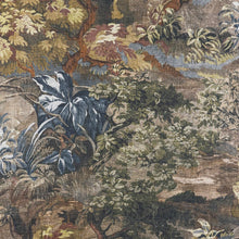 Load image into Gallery viewer, Linen Blend Floral Green Blue Brown Tapestry Upholstery DraperyFabric MGF